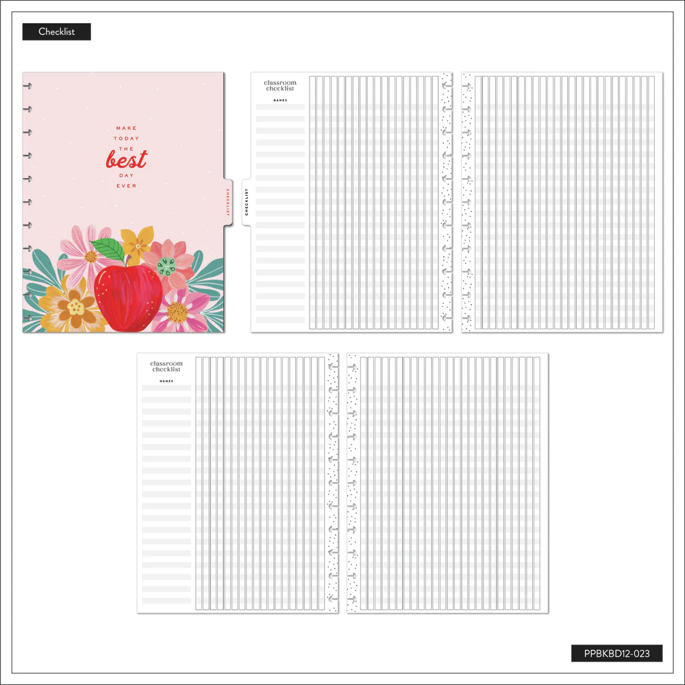 2024 Books & Blooms Teacher Happy Planner Box Kit - Big Teacher Layout - 12 Months - Image 10