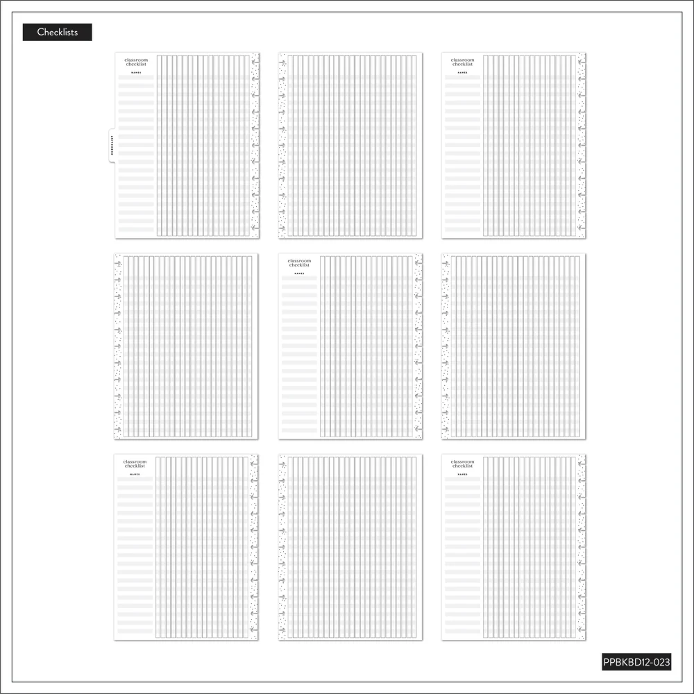 2024 Books & Blooms Teacher Happy Planner Box Kit - Big Teacher Layout - 12 Months - Image 11