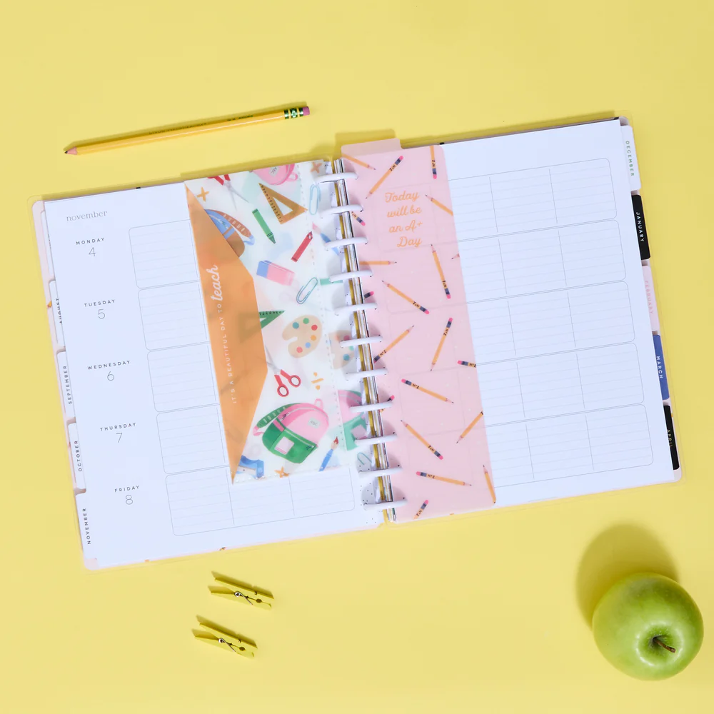 2024 Books & Blooms Teacher Happy Planner Box Kit - Big Teacher Layout - 12 Months - Image 4