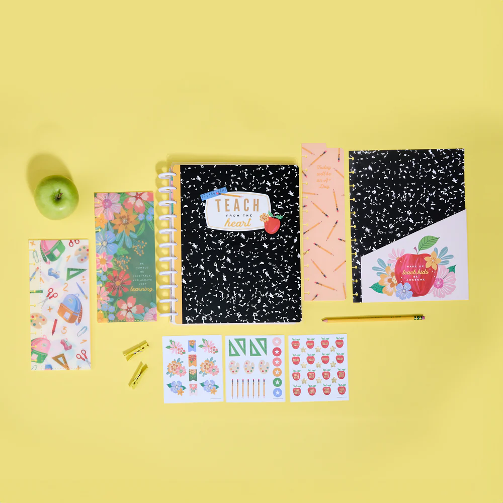 2024 Books & Blooms Teacher Happy Planner Box Kit - Big Teacher Layout - 12 Months - Image 5