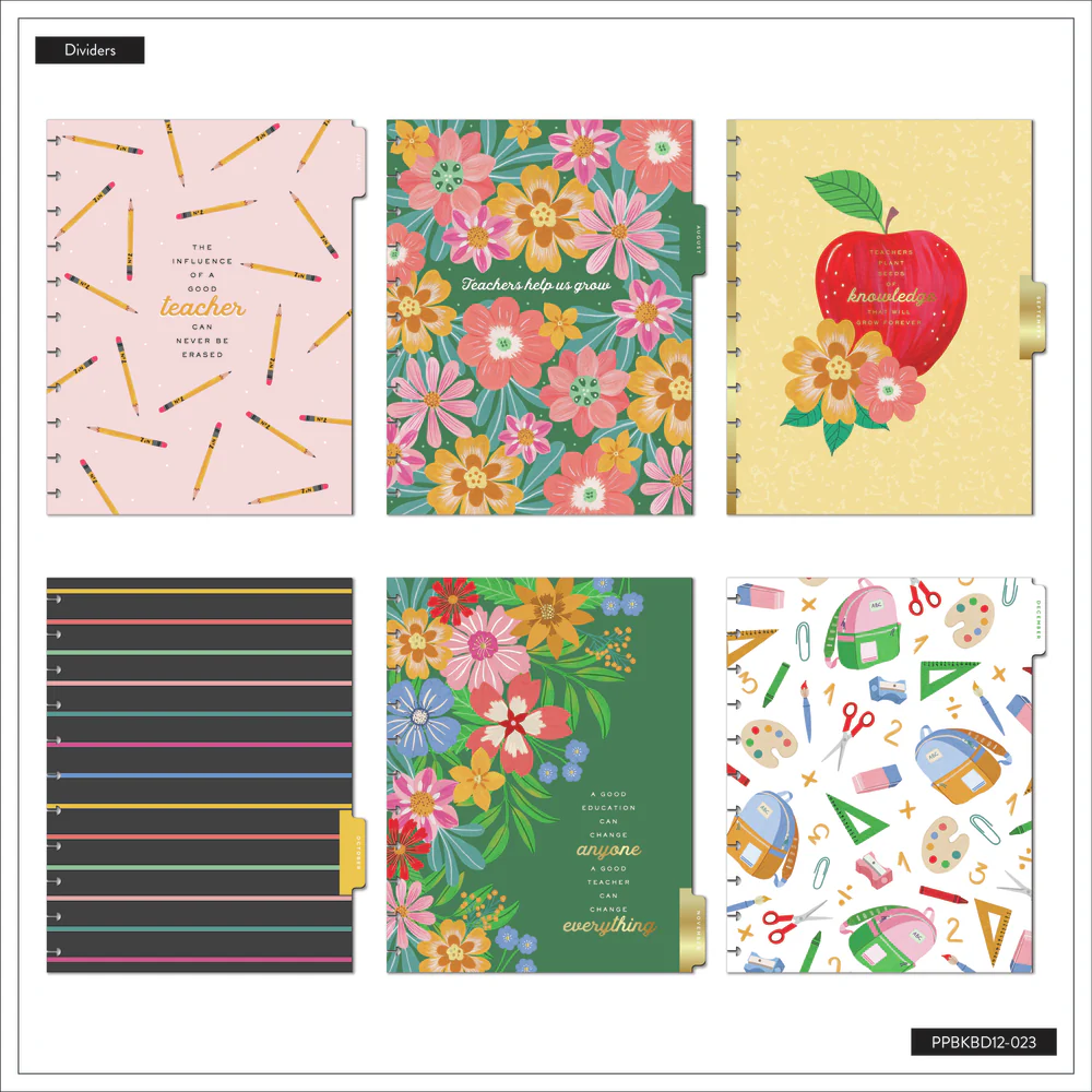 2024 Books & Blooms Teacher Happy Planner Box Kit - Big Teacher Layout - 12 Months - Image 7