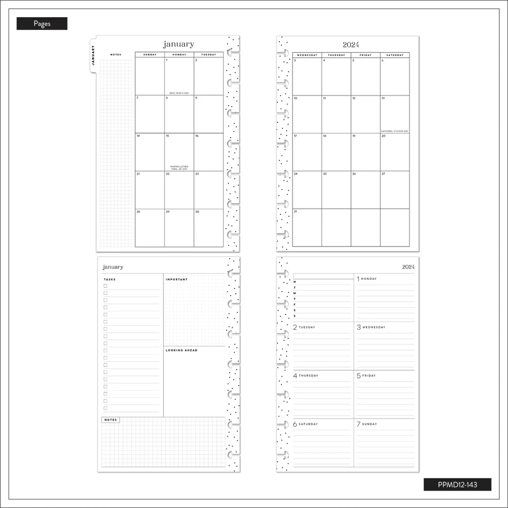 2024 Miss Maker Happy Planner - Mini Dashboard Layout - 12 Months - Image 12