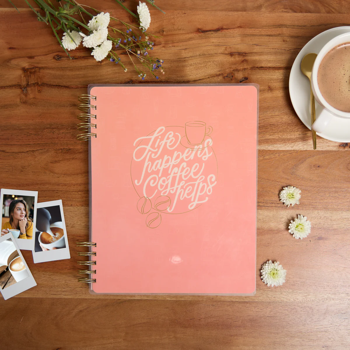 2025–2026 Cafécore Customizable Spiral Planner - Big Dashboard Layout - 12 Months - Image 3