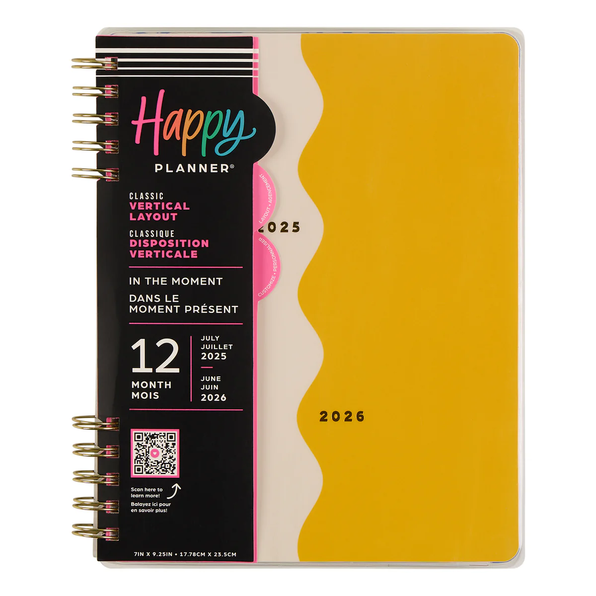 2025–2026 In the Moment Customizable Spiral Planner - Classic Vertical Layout - 12 Months - Image 16
