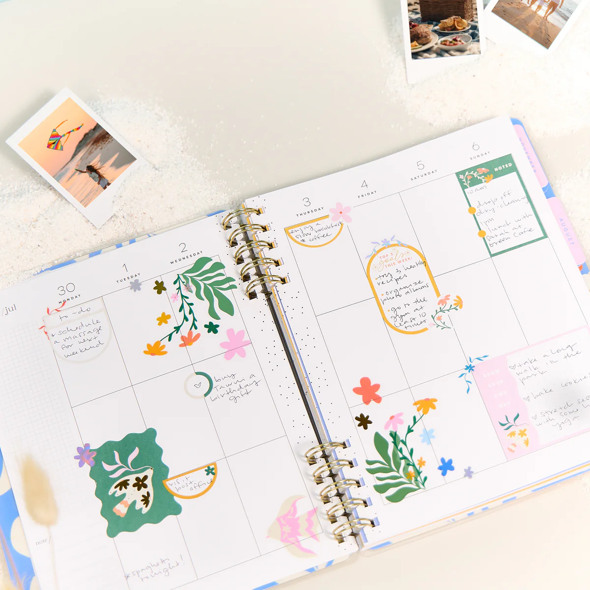 2025–2026 In the Moment Customizable Spiral Planner - Classic Vertical Layout - 12 Months - Image 2