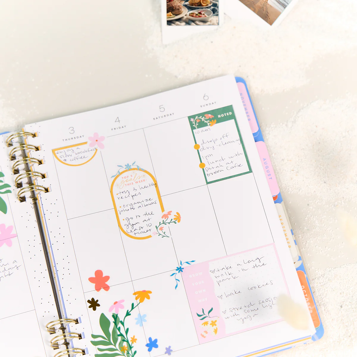 2025–2026 In the Moment Customizable Spiral Planner - Classic Vertical Layout - 12 Months - Image 6