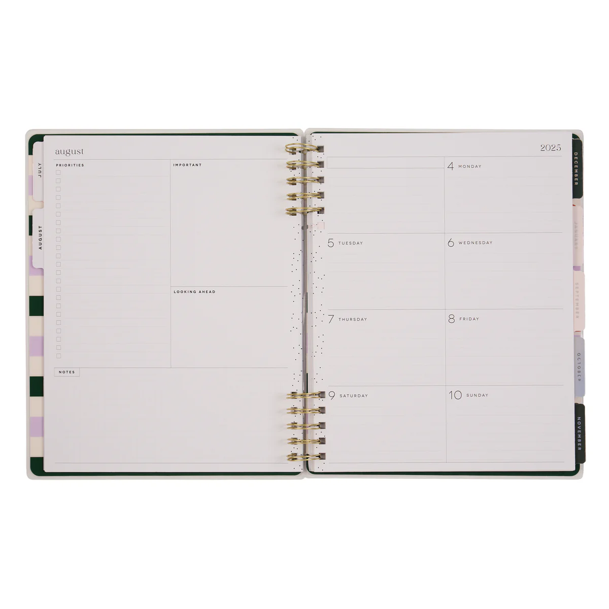 2025–2026 Soft Pop Customizable Spiral Planner - Big Dashboard Layout - 12 Months - Image 11