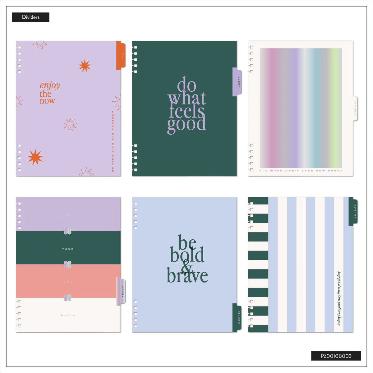 2025–2026 Soft Pop Customizable Spiral Planner - Big Dashboard Layout - 12 Months - Image 12