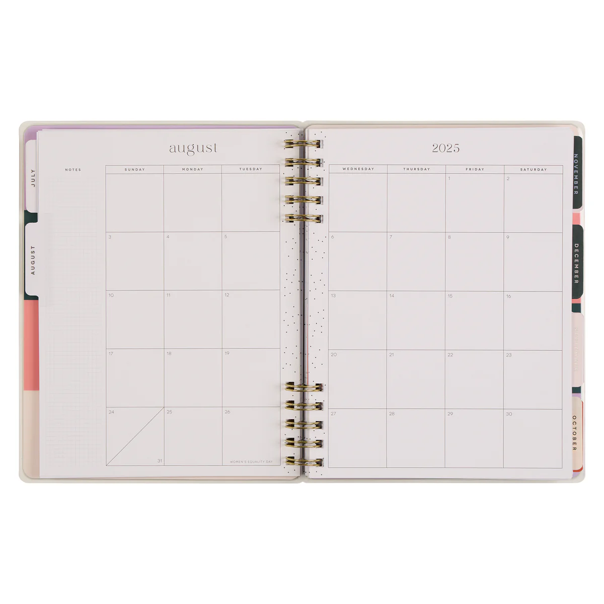 2025–2026 Soft Pop Customizable Spiral Planner - Classic Horizontal Layout - 12 Months - Image 10