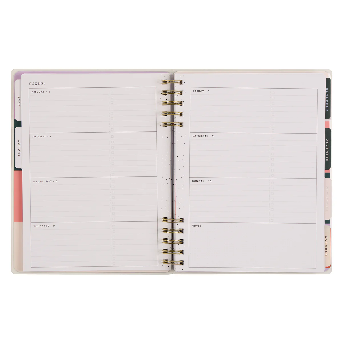 2025–2026 Soft Pop Customizable Spiral Planner - Classic Horizontal Layout - 12 Months - Image 11