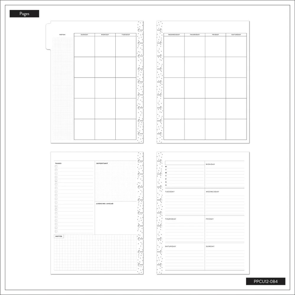 Undated Cat Coq x Happy Planner Retro Sunset Planner - Classic Dashboard Layout - 12 Months - Image 11