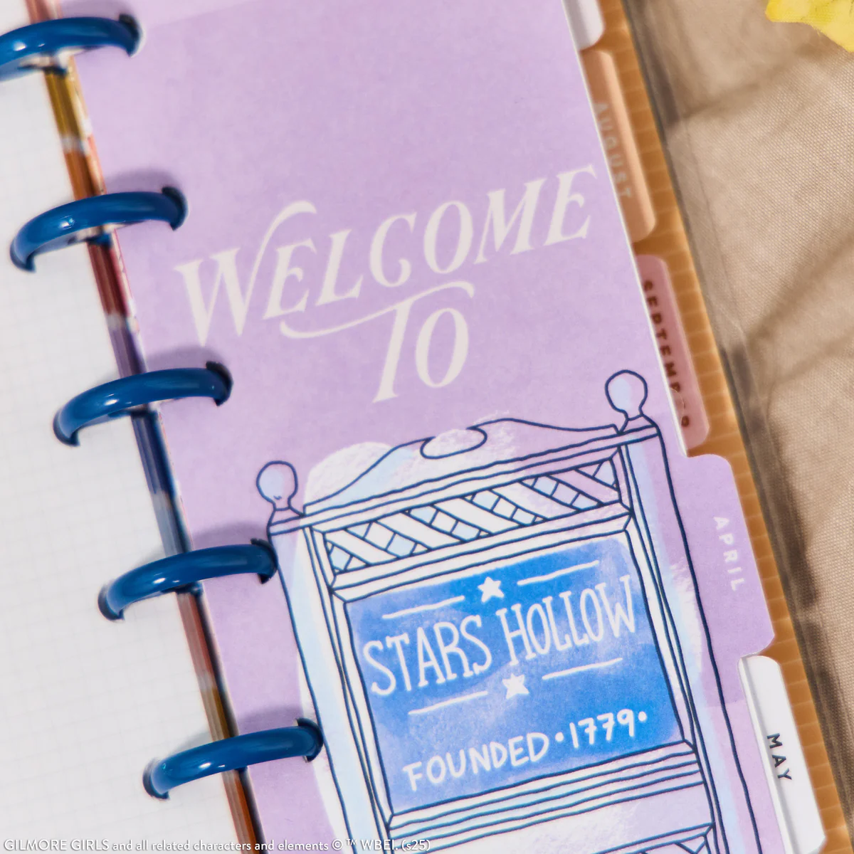 2026 Gilmore Girls Customizable Planner - Skinny Mini Horizontal Layout - 12 Months - Image 2