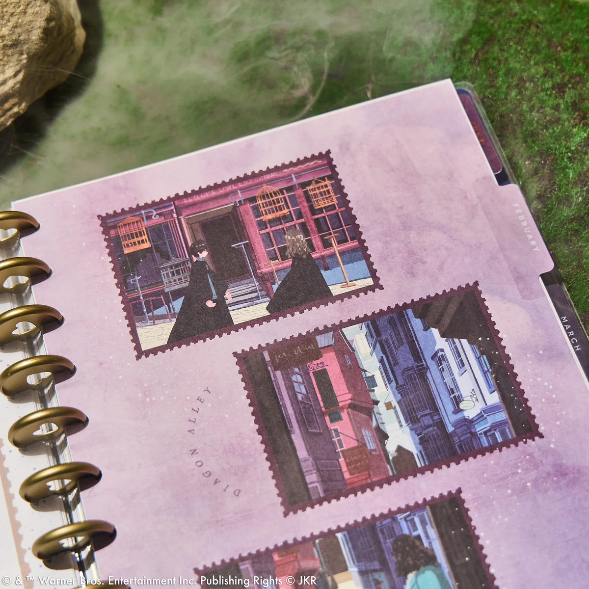 2026 Harry Potter Enchanted Grounds Customizable Planner - Big Color Block Layout - 12 Months - Image 2