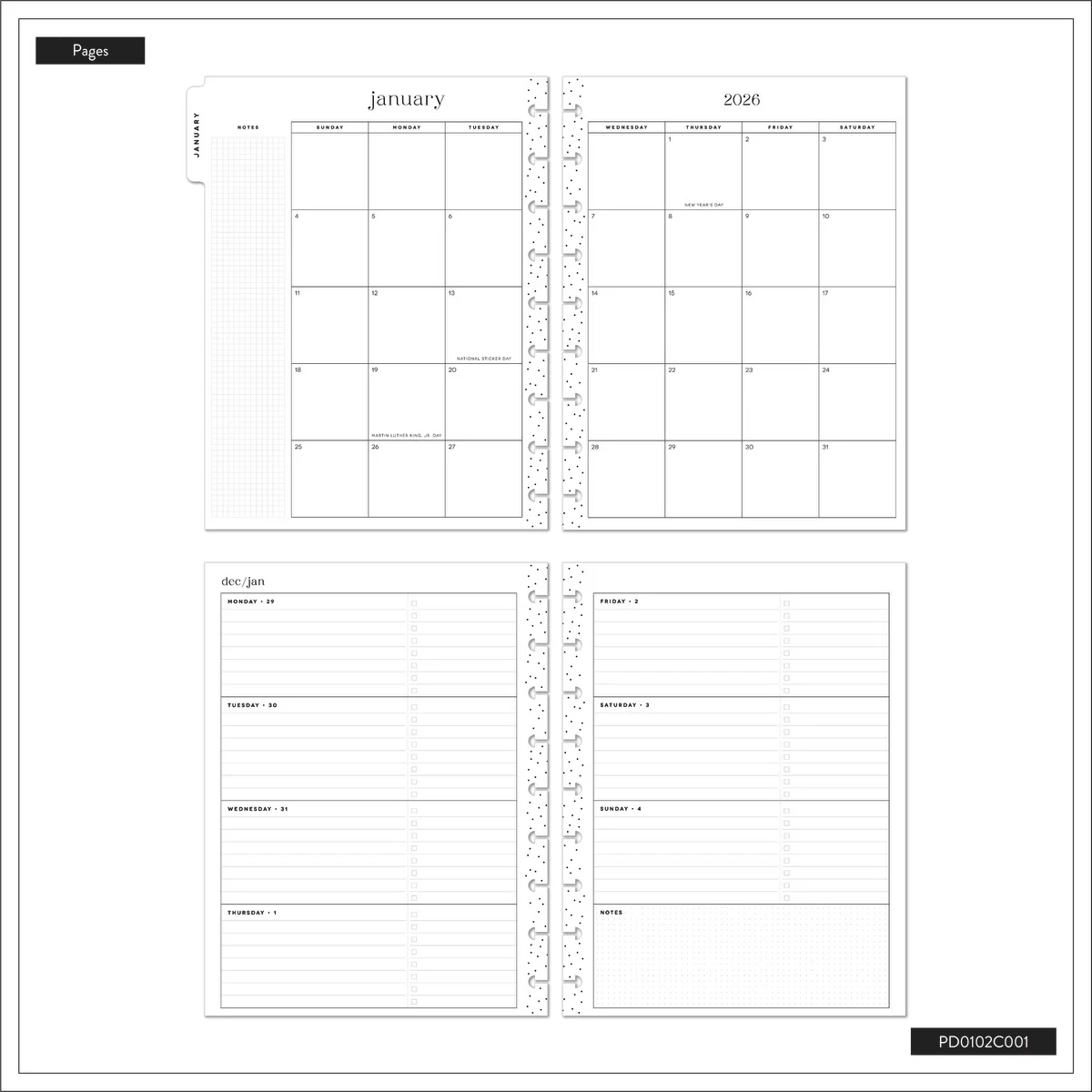 2026 SPECIALTY Star Signs Customizable Planner - Classic Horizontal Layout - 12 Months - Image 16
