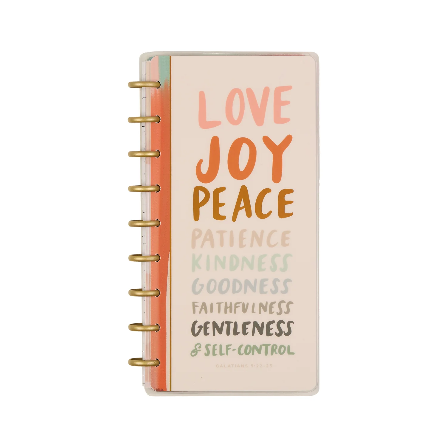 2026 Watercolor Grace Customizable Faith Planner - Skinny Classic Horizontal Layout - 12 Months