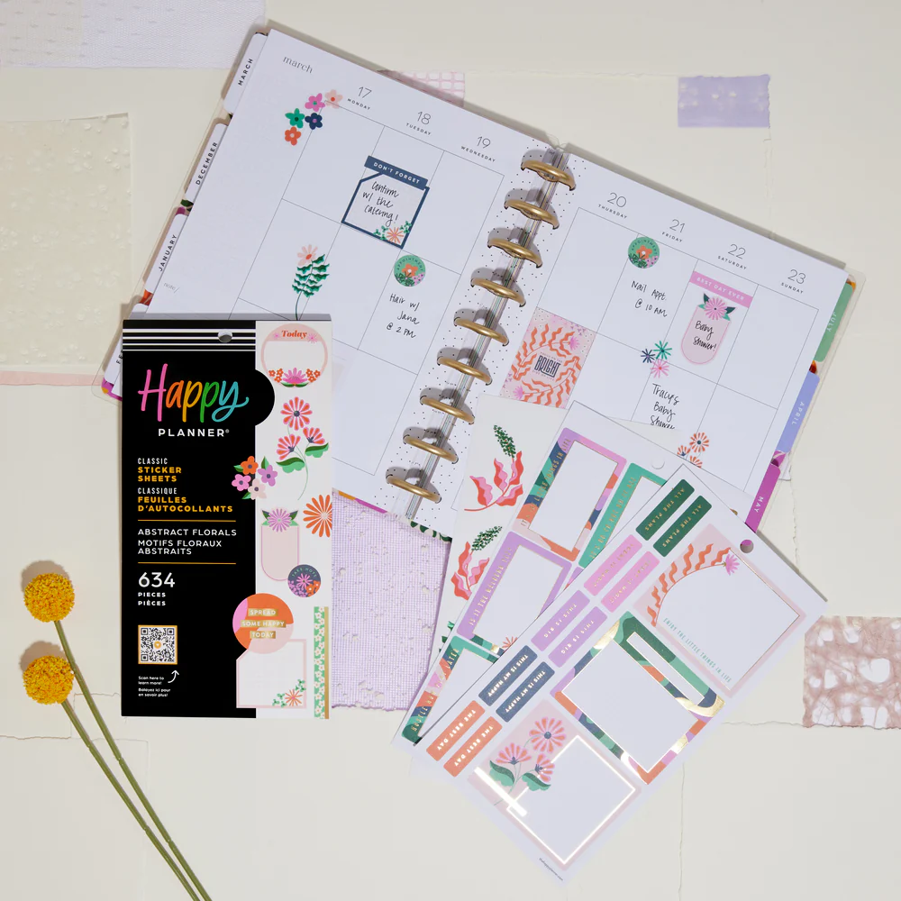 Abstract Florals - Value Pack Stickers - Image 2
