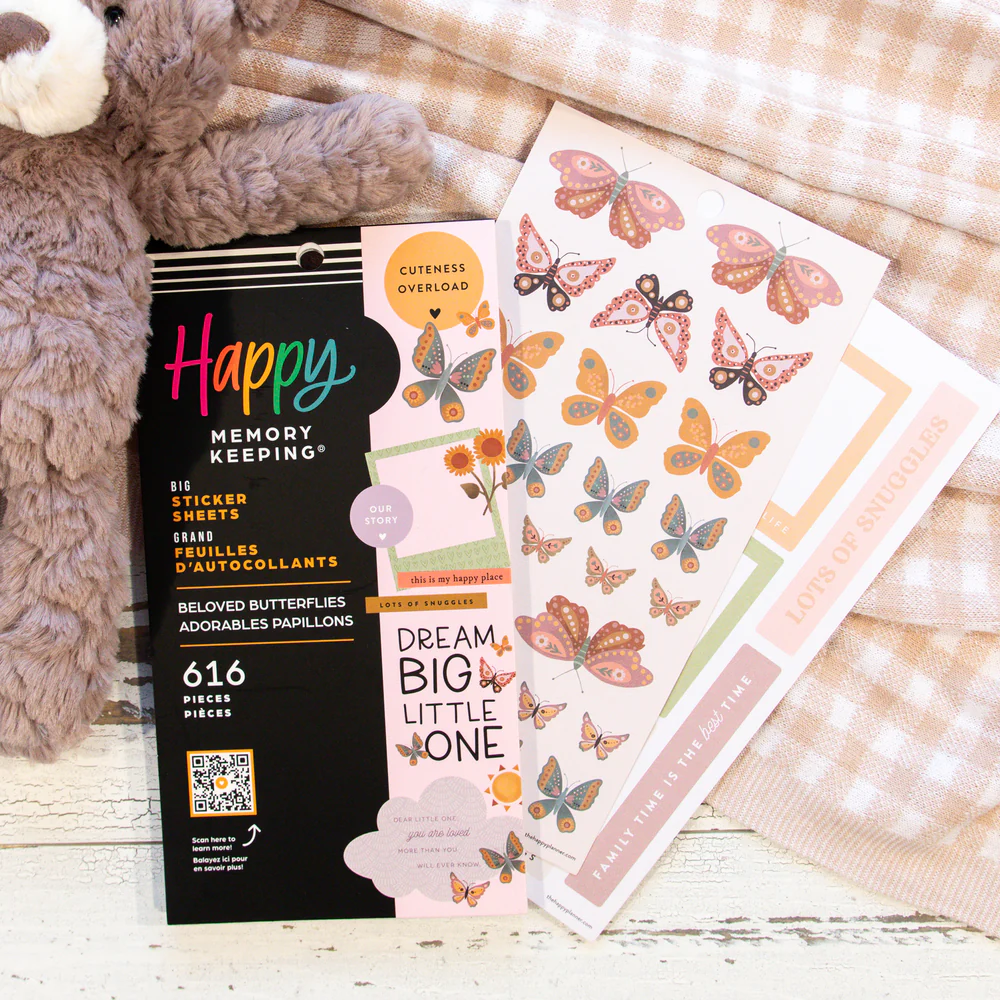 Beloved Butterflies Baby - Value Pack Stickers - Big - Image 3