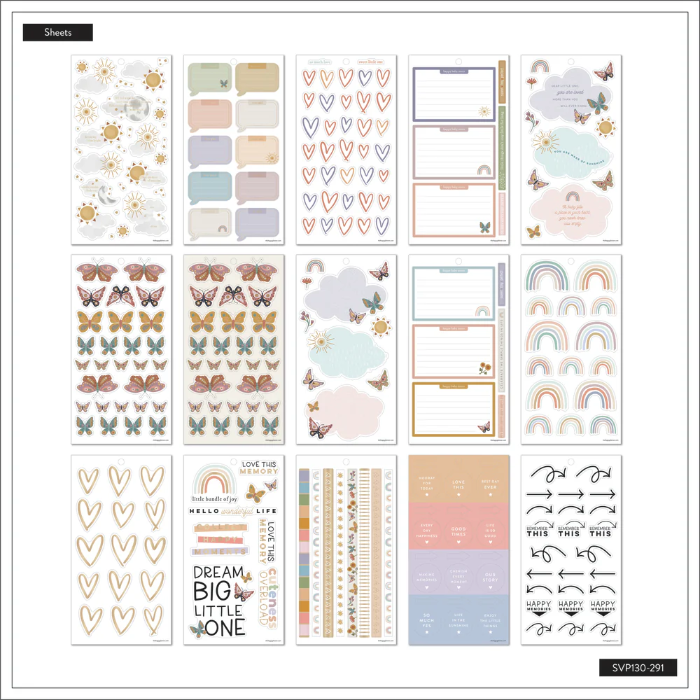 Beloved Butterflies Baby - Value Pack Stickers - Big - Image 5