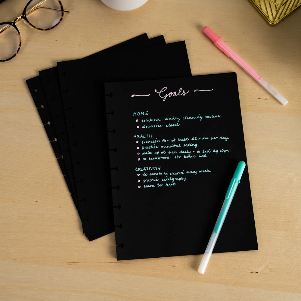 Everyday Black Classic Filler Paper - Blank Paper - 24 Sheets - Image 2