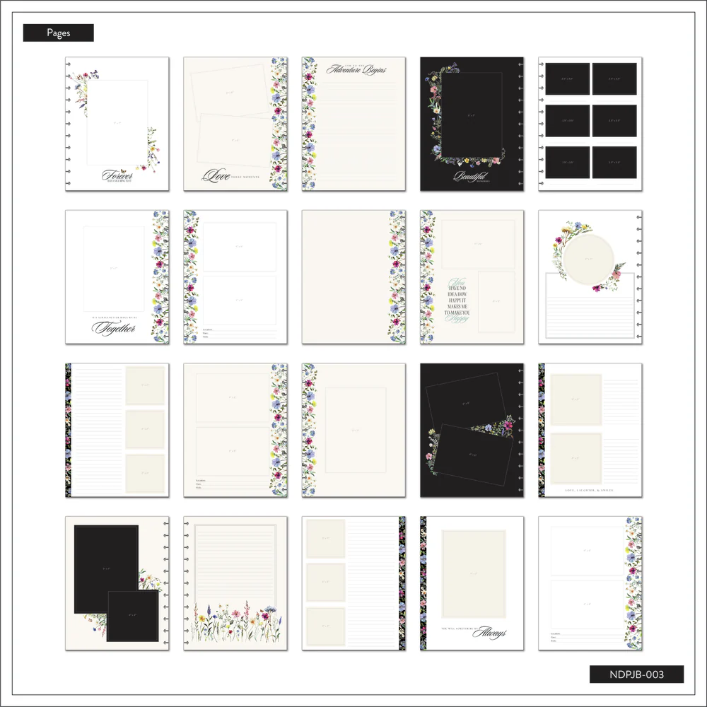 Blooming Elegance Wedding - DELUXE Big Happy Memory Keeping Wedding Photo Journal - 80 Sheets - Image 11