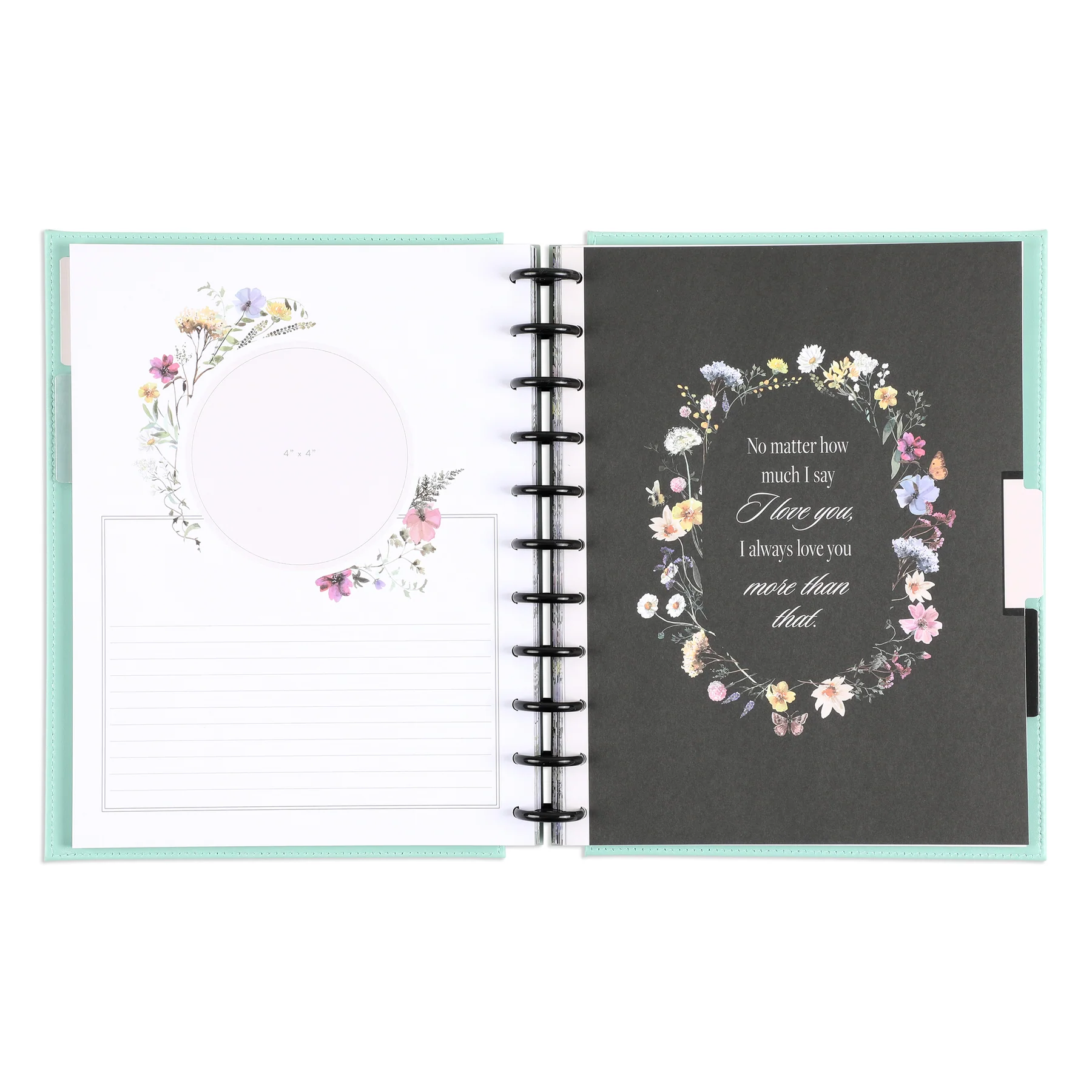 Blooming Elegance Wedding - DELUXE Big Happy Memory Keeping Wedding Photo Journal - 80 Sheets - Image 5
