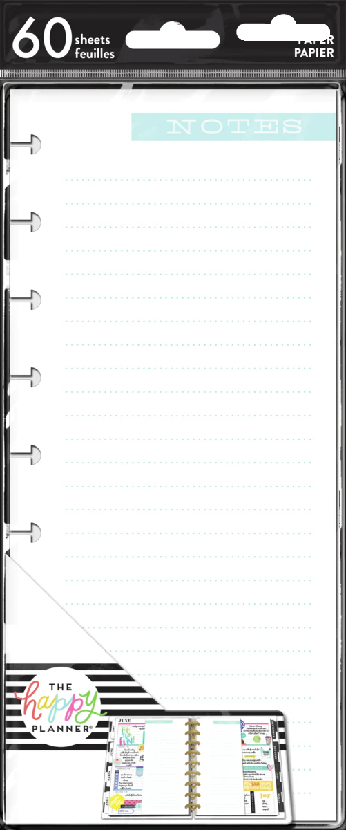 Blue Notes - Classic Half Sheet Filler Paper - 60 Sheets