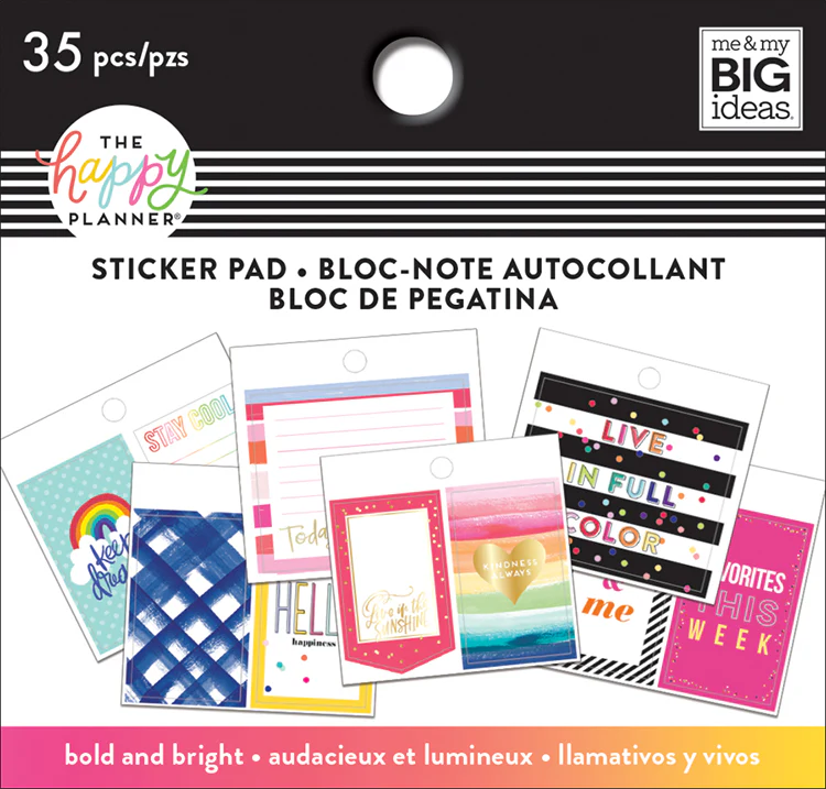 Tiny Sticker Pad - Bold and Bright