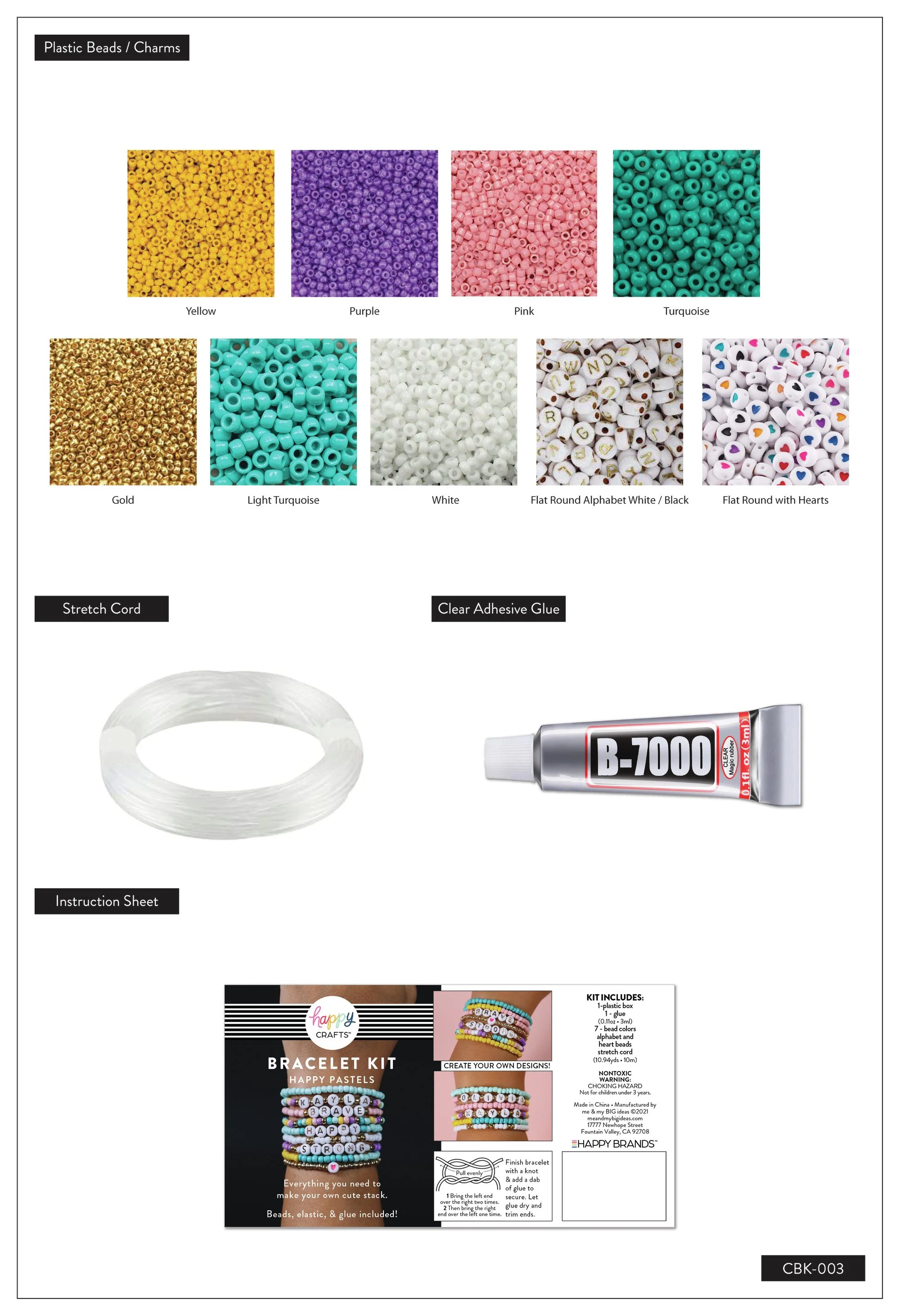 Bracelet Kit - Happy Pastels - Image 8
