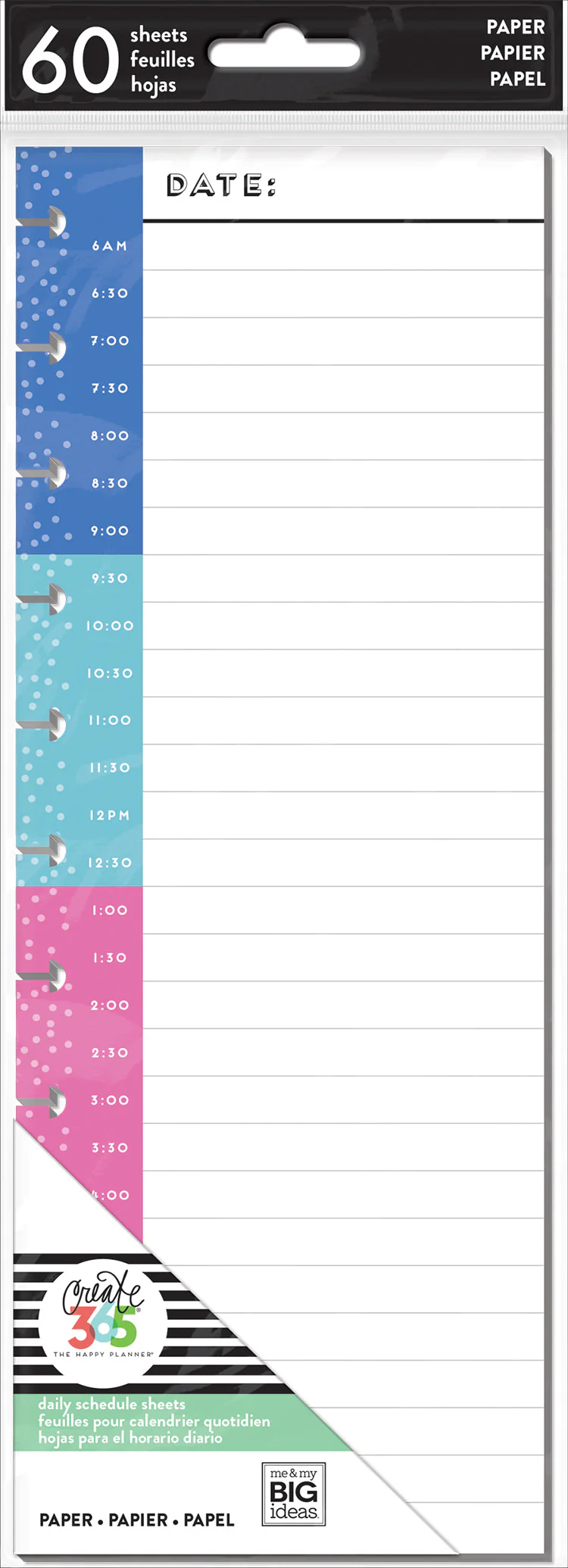 By the Hour - Big Half Sheet Filler Paper - 60 Sheets