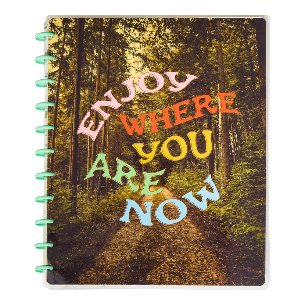 Camp Nostalgia - Dotted Lined + Dot Grid Big Notebook - 60 Sheets