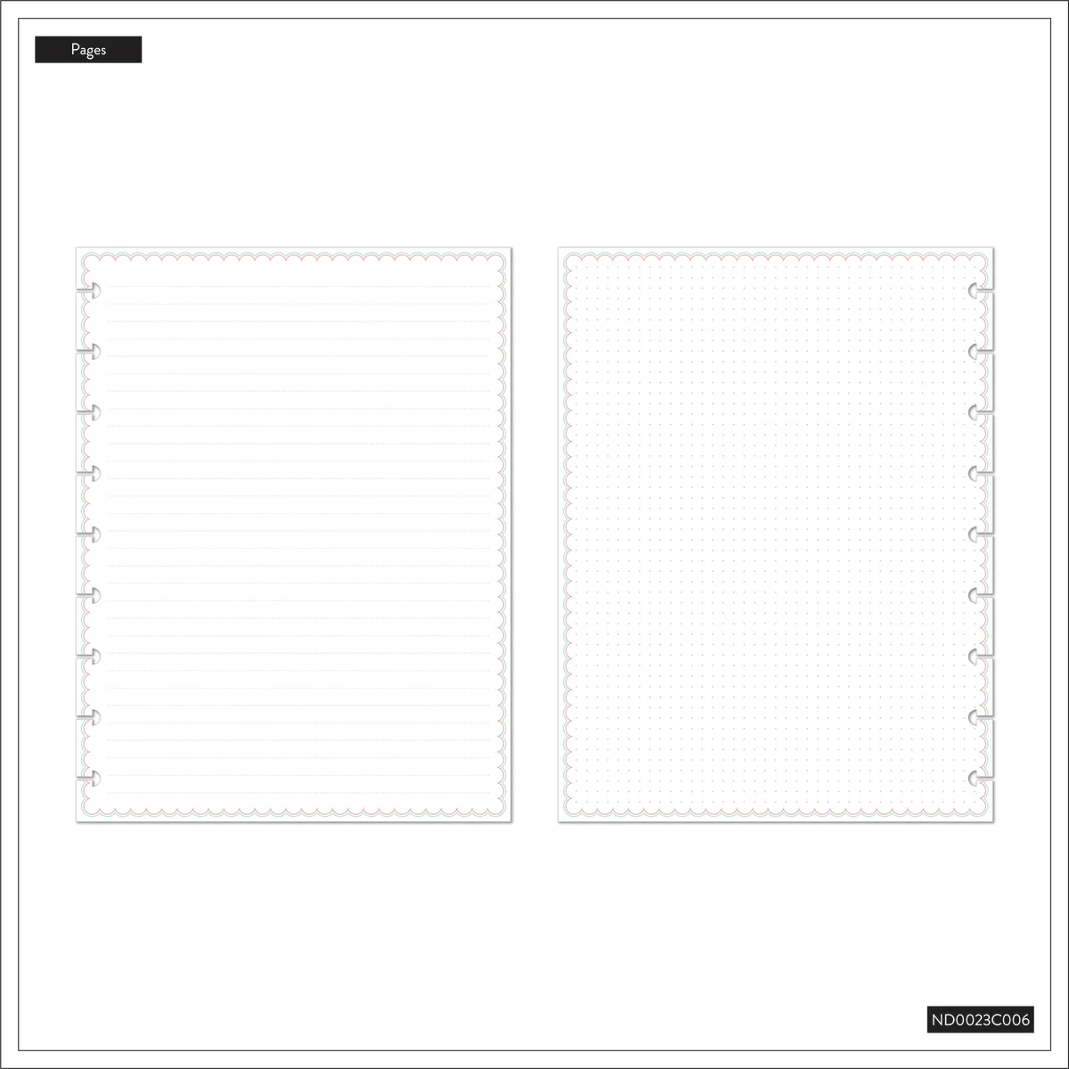 Cottage Charm - Dotted Lined + Dot Grid Classic Notebook - 60 Sheets - Image 11