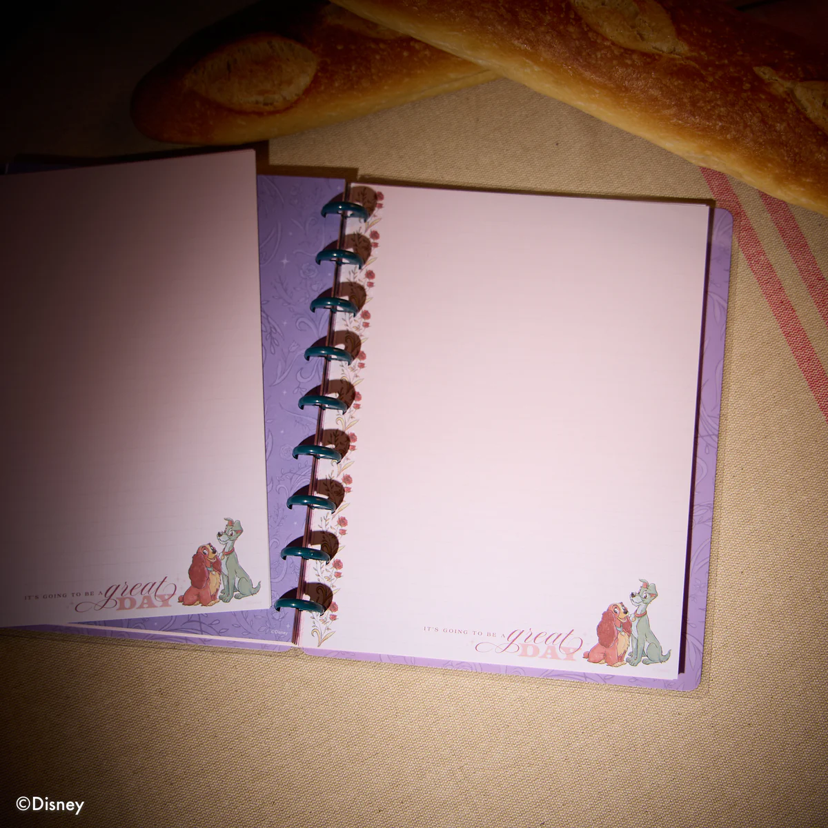Disney Lady & The Tramp - Dotted Lined Classic Filler Paper - 40 Sheets - Image 2