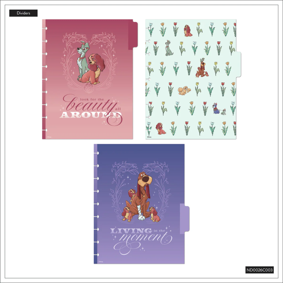 Disney Lady & The Tramp - Dotted Lined Classic Notebook - 60 Sheets - Image 18