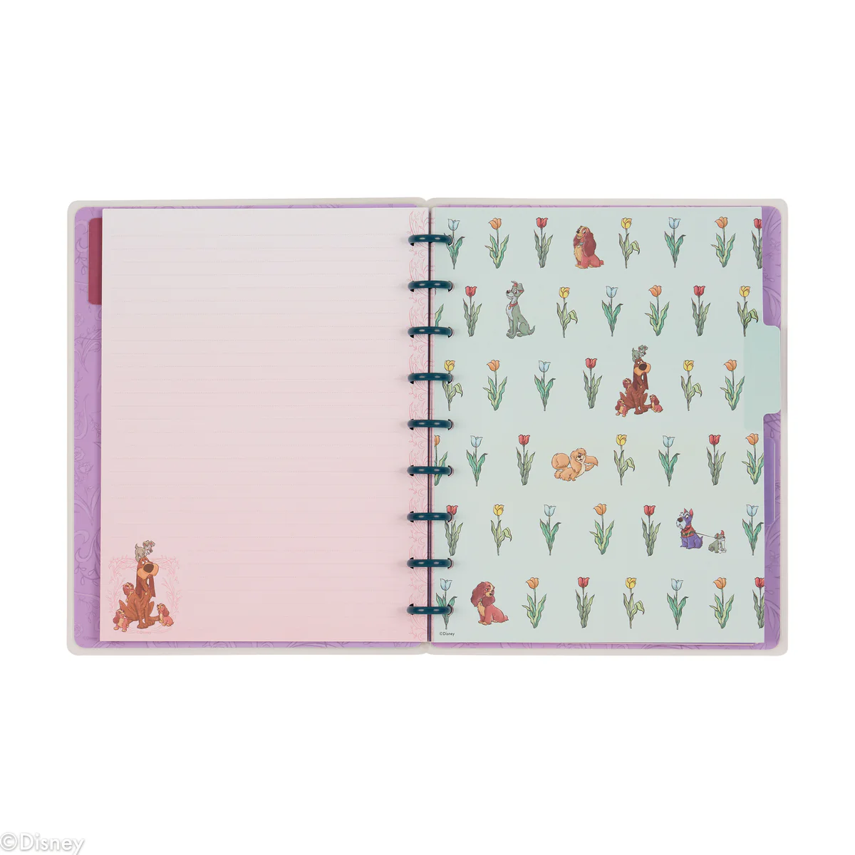 Disney Lady & The Tramp - Dotted Lined Classic Notebook - 60 Sheets - Image 5
