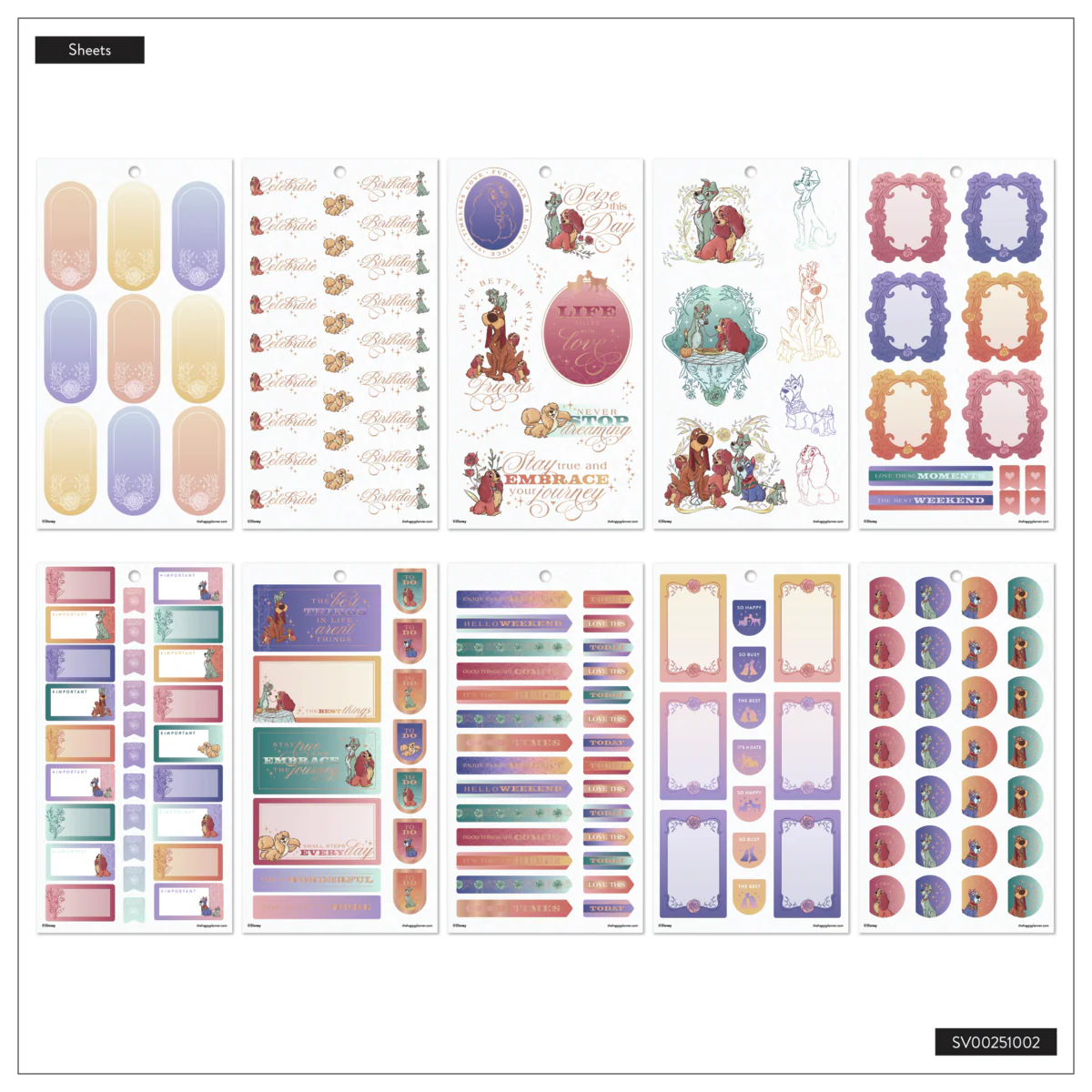 Disney Lady & The Tramp - Value Pack Stickers - Image 16