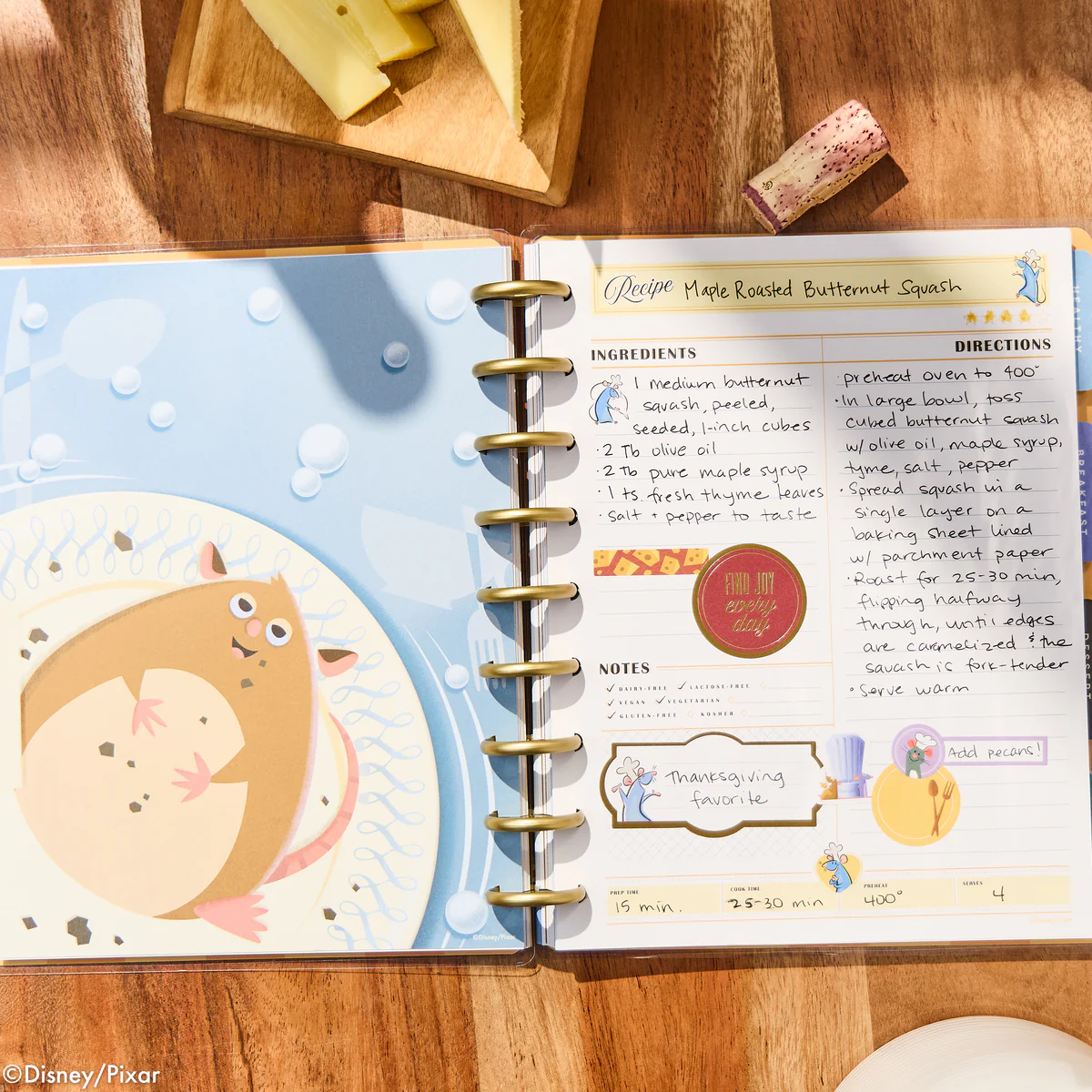 Disney Ratatouille - Classic Recipe Organizer - 81 Sheets - Image 2
