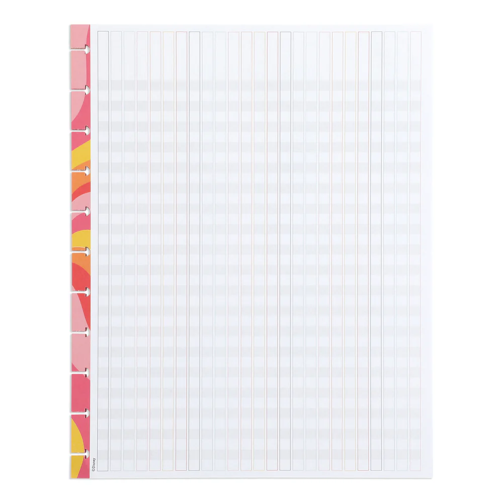 Disney Sunny Minnie Teacher - Teacher Checklist Big Filler Paper - 40 Sheets