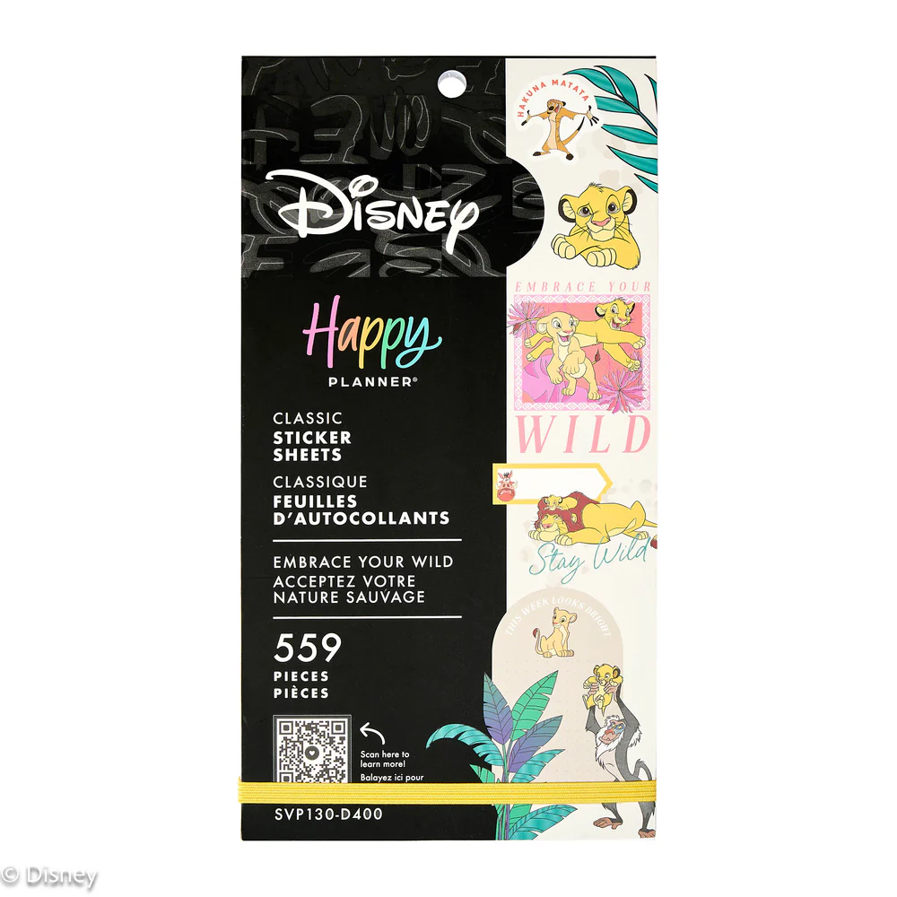 Disney The Lion King Embrace Your Wild - Value Pack Stickers