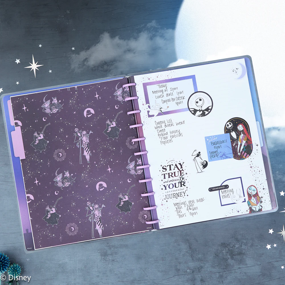 Disney Tim Burton's The Nightmare Before Christmas Celestial - Dotted Lined Big Filler Paper - 40 Sheets - Image 2