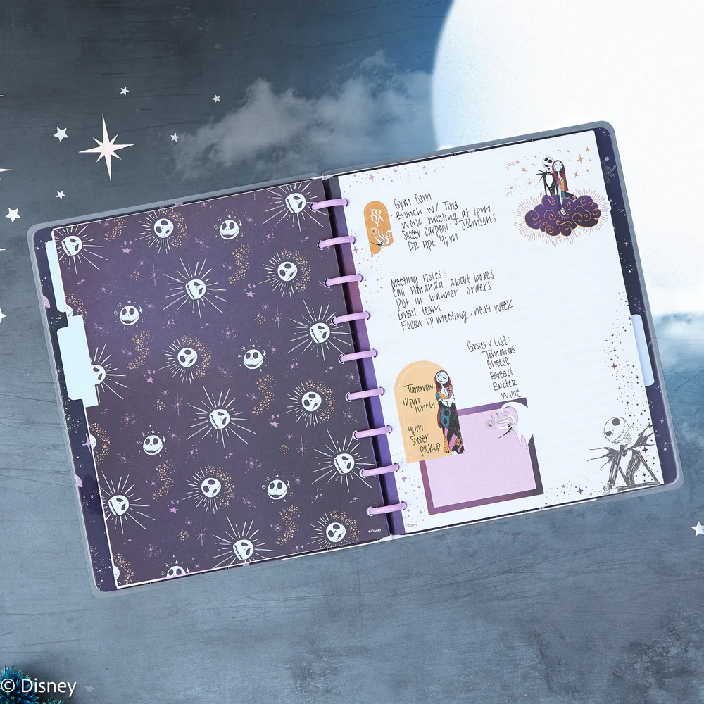 Disney Tim Burton's The Nightmare Before Christmas Celestial - Dotted Lined Classic Filler Paper - 40 Sheets - Image 2