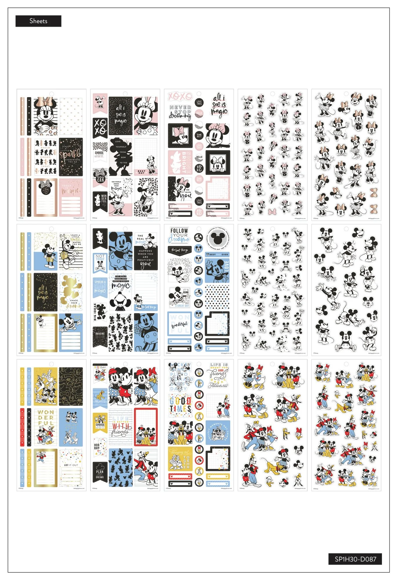 Disney © Value Pack Stickers - Mickey & Friends Magic Plans - Image 3