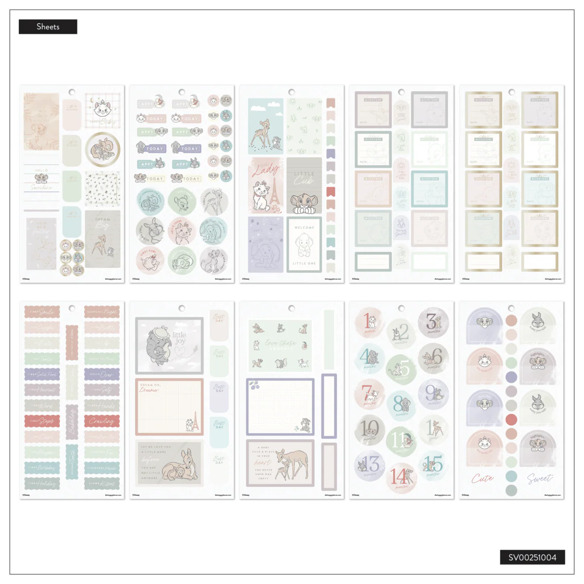 Disney Welcome Little One Baby - Value Pack Stickers - Image 17