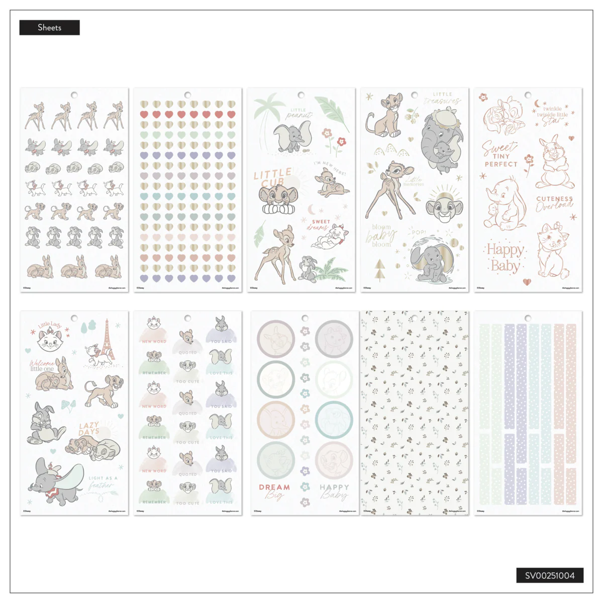 Disney Welcome Little One Baby - Value Pack Stickers - Image 19