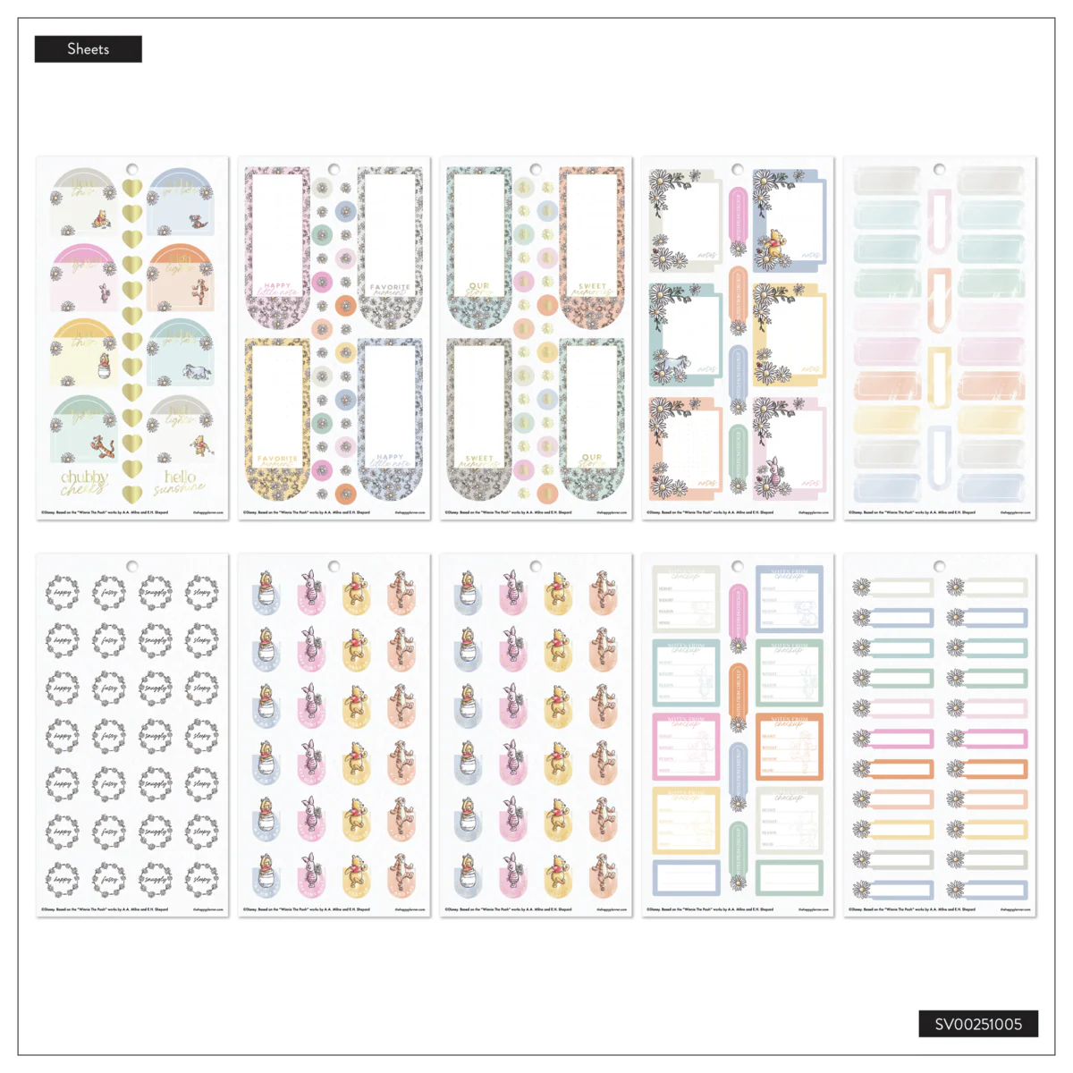 Disney Winnie the Pooh Baby - Value Pack Stickers - Image 32