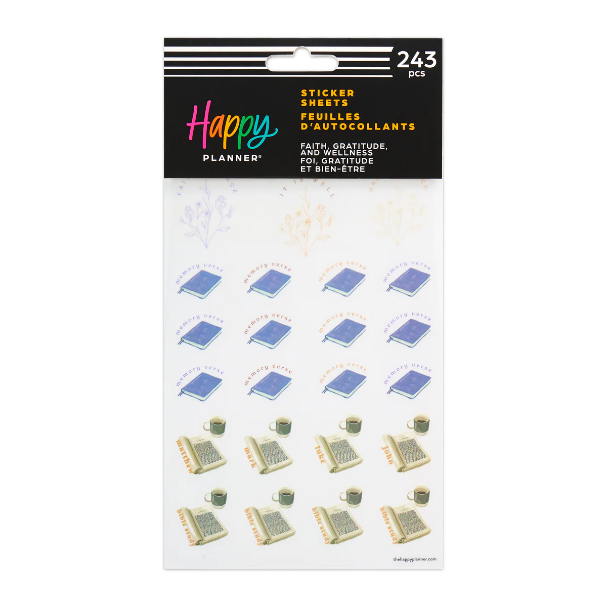 Faith, Gratitude & Wellness - 10 Sticker Sheets