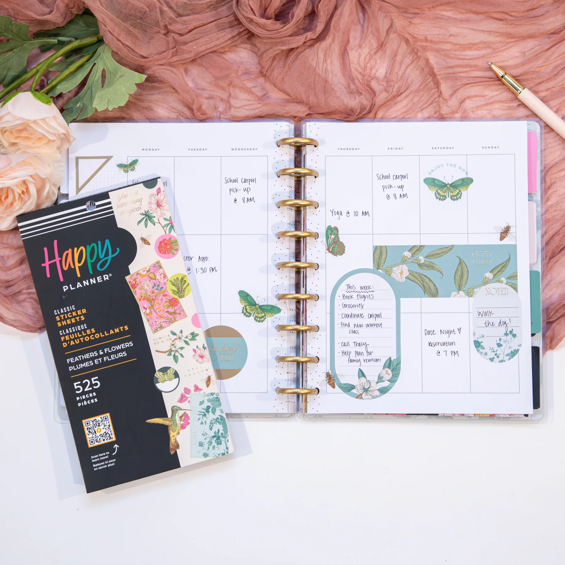 Feathers & Flowers - Value Pack Stickers - Image 2
