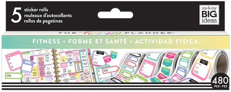 Fitness Sticker Rolls
