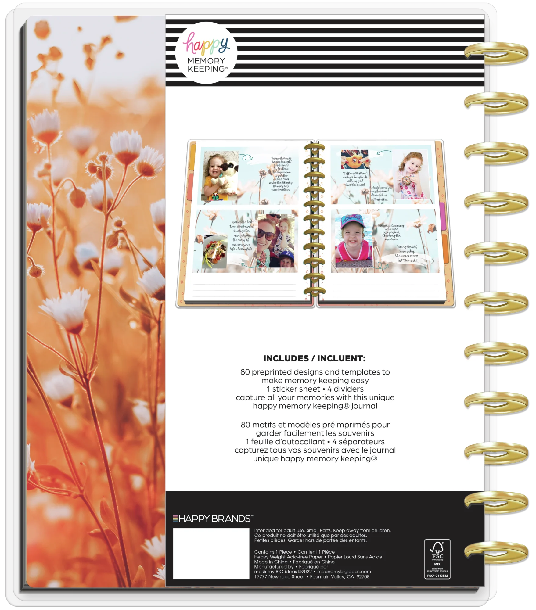 Happy Memory Keeping® Retro Blooms - DELUXE Big Photo Journal - Image 14