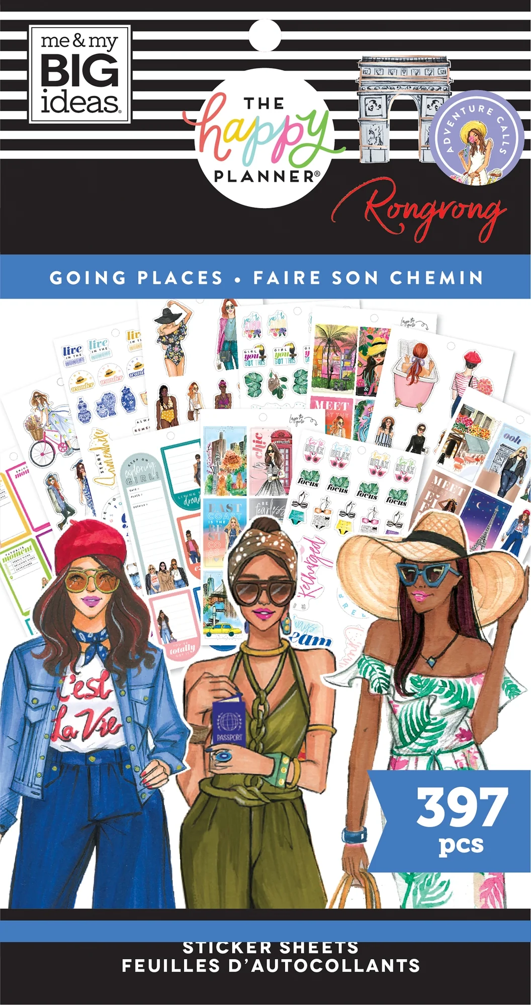 Value Pack Stickers - Rongrong - Travel