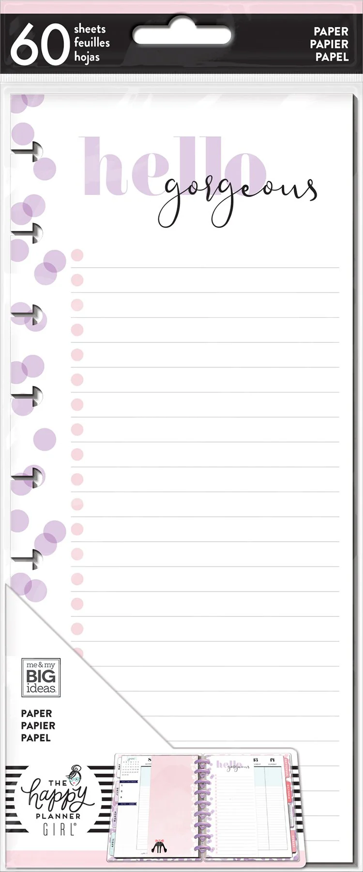 Classic Half Sheet Note Paper - Glam Girl